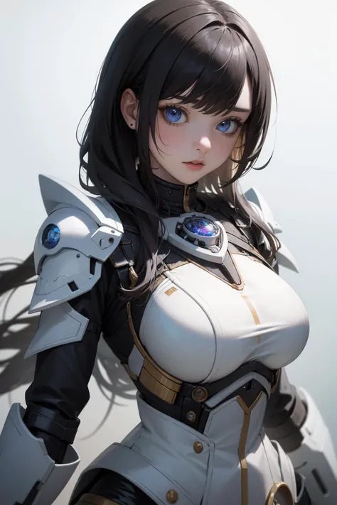 ((masterpiece)), ((best quality)), absurdres, 8k uhd, beautiful colors, insane detail,
a girl wearing a complex mechanical white armor