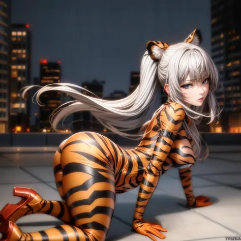 虎纹紧身衣|tigerstripebodysuit