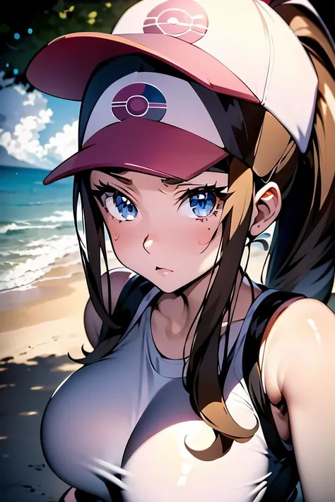 (masterpiece, best quality), 1girl,  <lora:Hilda_Pokemon_Ecsta:1> hilda_pok_ecsta, hilda (pokemon), brown hair, blue eyes, high ponytail, baseball cap