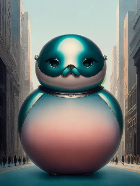 soft gradient mamels from a sci - fi movie, james jean, fernando botero