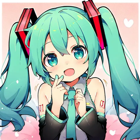 anime girl with blue hair and headphones holding a cigarette