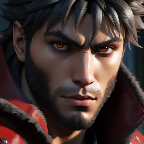 The face of the hero, a male werewolf suffering from borderline personality disorder in the anime style for a video game.nnmasterpiece, expressive, sensual, beautiful. 8K, high details, colorful, original, ", "text_l": "The face of the hero, a male werewol...