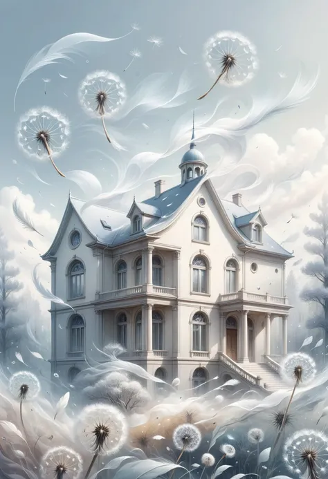 DonM41r3l3XL , municipal mansion in chaparral biome, <lora:DonM41r3l3XL:1>