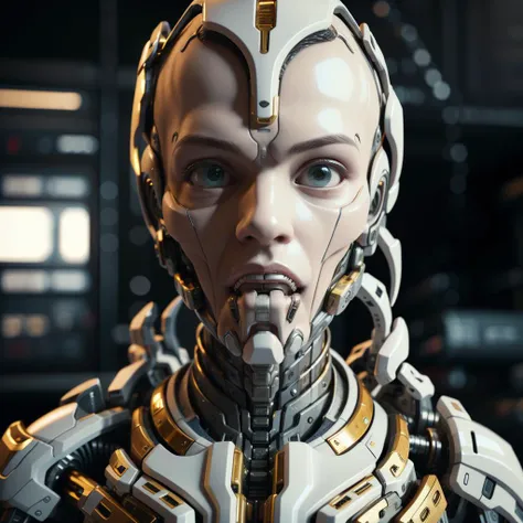 White armor robot,(highly details:1.5),unreal engine,3d render,film photograhpy, complex 3d render ultra detailed of a beautiful porcelain profile boy android face, (cyborg:1.3), robotic parts, 150 mm, beautiful studio soft light, rim light, vibrant detail...