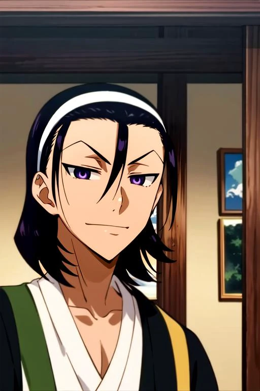 (best quality:1.1), (masterpiece:1.4), movie still, , upper body, depth of field, , , 1boy, solo, male focus, <lora:jinpachi_toudou:0.98>, jinpachi_toudou, black hair, purple eyes, , native american costume, The Isle of Doom,