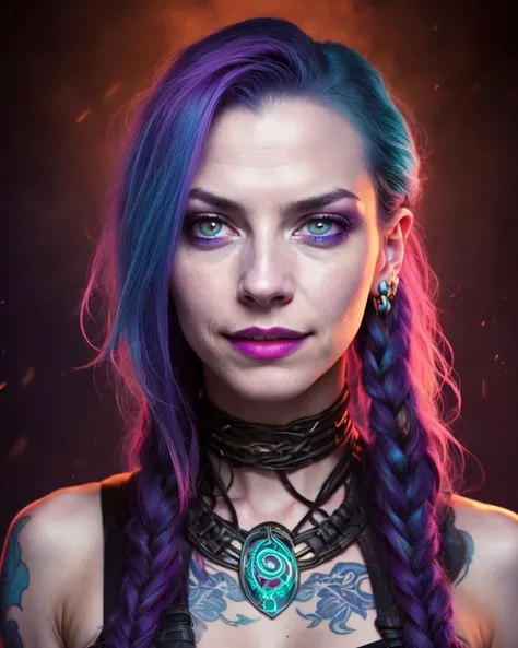 solo mid shot portrait photo of a real life Jinx from League of Legends jinxlol <lora:jinxLeagueOfLegends_v10-jinxlol:0.6>
dark fantasy background, charming smirking
by Alex Grey and Mandy Disher ultra realistic highly detailed intricate photorealistic sha...