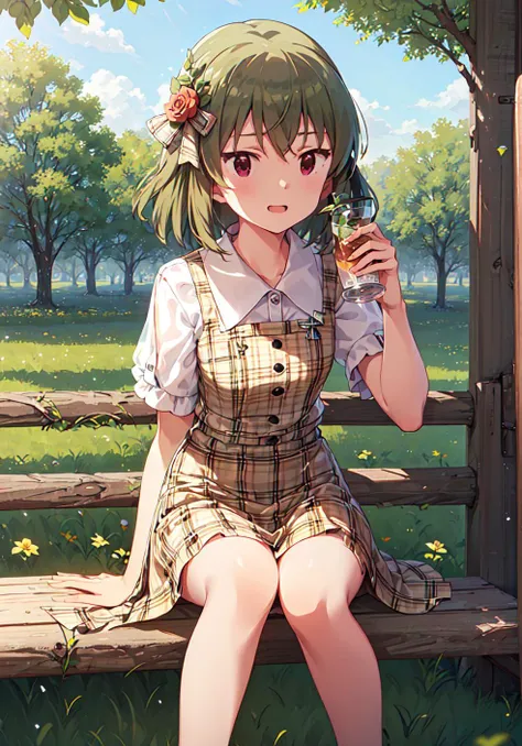 subaru nagayoshi (million live), (best quality, 8K, masterpiece, ultra detailed:1.2),
1girl, solo, outdoors