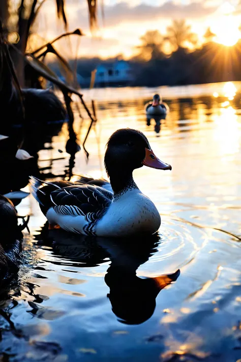 best quality, score_9,
Big mother duck with ducklings on back, ducklings brood flock,
Louisiana wilde-life photo by Ignat Bednarik and Leigh Behnke,
Nature-inspired ~*~aesthetic~*~ of neue wilde, daylight,
groundbreaking unrivaled opus with unrivaled detai...