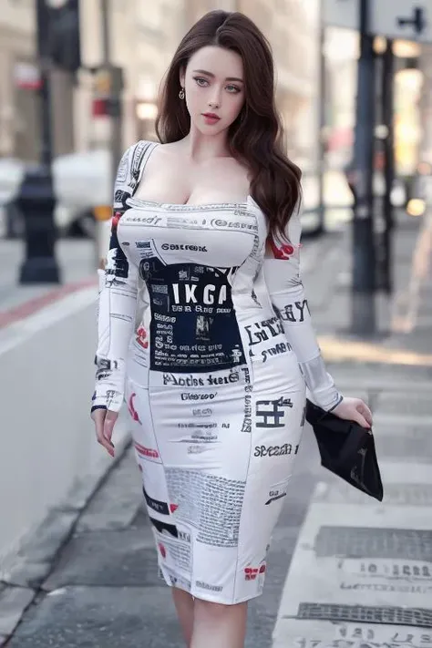 (8k, RAW photo, best quality, masterpiece:1.2), (realistic, photo-realistic:1.37), (ulzzang-6500-v1.1),(detailed eyes), (detailed facial features), ((detailed clothes features)),
solo,
1girl, white skirt, full body,huge breasts, cleavage,  face focus,posin...