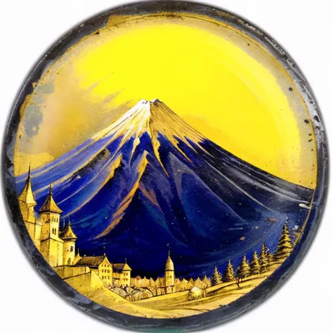 Mount Fuji by gold_glass <lora:gold_glass_S:1>