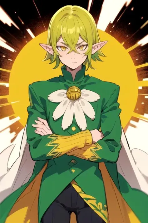 masterpiece, best quality, high quality, 1boy, solo, male focus, looking at viewer, , , <lora:helbram_nanatsu_no_taizai:0.70>, helbram_nanatsu_no_taizai, green hair, pointy ears, yellow eyes, , jacket