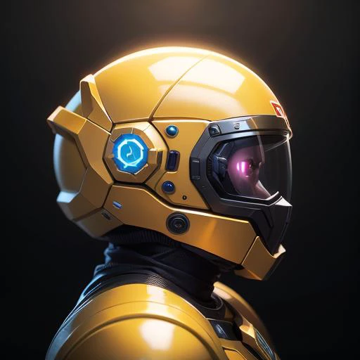 Hd, Masterpiece, Helmet, Mecha, white, sci-fi future, structurally correct, black background, game icon<lora:game icon institute game icon_20230710204204-000014:1>