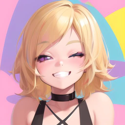 dakotaskyev2,  Anime, digital art , Drawing, (masterpiece), detailed , colorful , photography , Cell Shading,  ((( happy512))) , portrait, blonde hair,  absurdres,