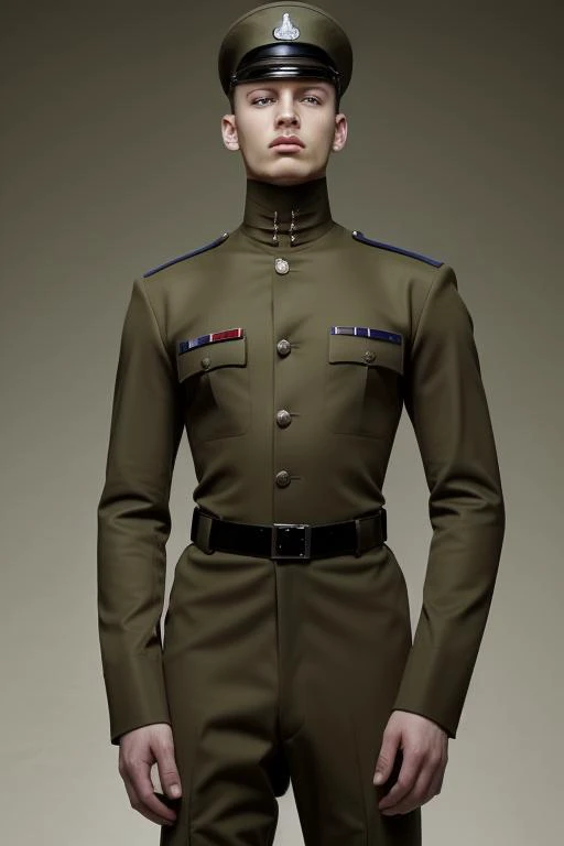 <lora:artsyfartsycolor:1> artsyfartsycolor, a man in military uniform