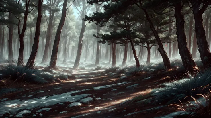 a profestional picutre of Silverpine Forest: A forest filled with silver-hued trees and soft, silver grass. <lora:BloodMagic:1> wide angle, landscape , photorealism,unreal 5 daz, extremely detailed artgerm greg rutkowski greg,((ultrasharp)),((masterpiece))...