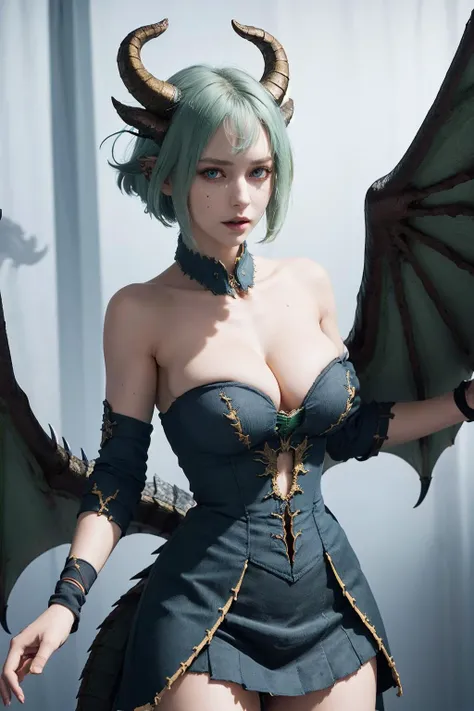 (masterpiece:1.3), best quality, highres, absurdres, 4k, raytracing, detailed, intricate details, 1gitl, (mature female:1.2), dragon horns, dragon tail, dragon wings, <lora:WaifuDragon:0.6>, ng_deepnegative_v1_75t