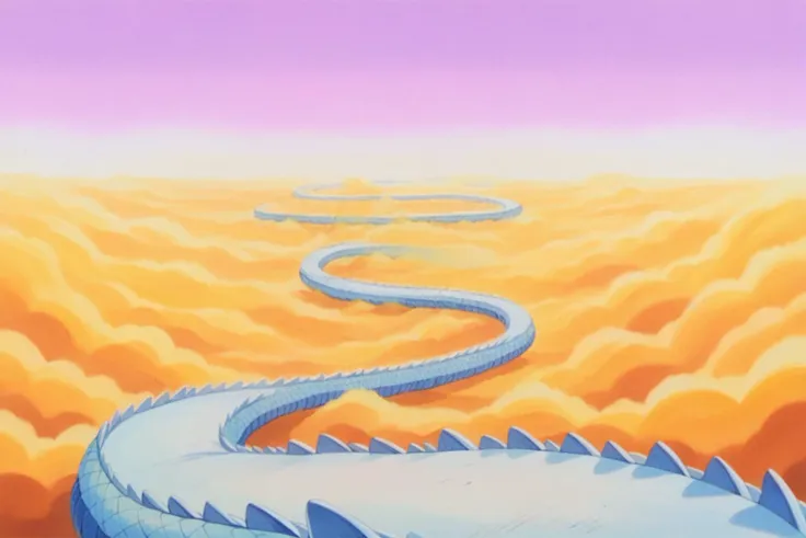 a close up of a dragon's tail on a desert landscape