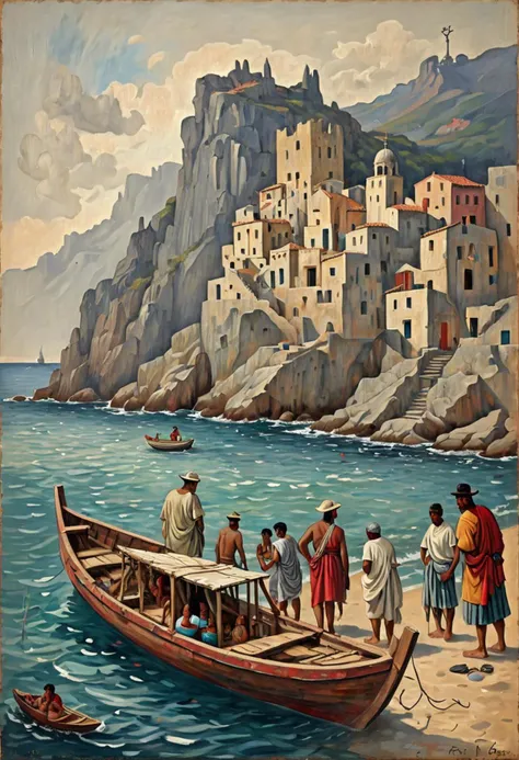 The wealth and diversity of indigenous peoples requires that people be equipped to properly handle their respective cultural assets, raising awareness and training them to preserve their heritage. Picasso painting with the sea and an old boat, slate beige ...