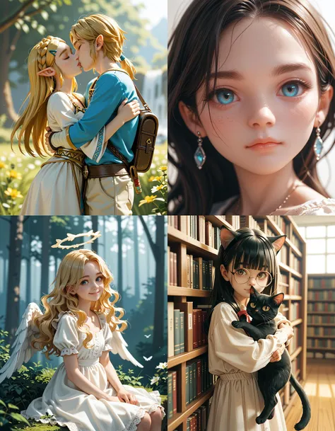 https://civitai.com/articles/5300 ___ All images: score_9, score_8_up, score_7_up ___ 1st image: 1girl, 1boy, Princess_Zelda, (The_Legend_of_Zelda:_Breath_of_the_Wild), standing, kiss, hug, closed_eyes ___ 2nd image: 1girl, lovely face, portrait, close-up,...