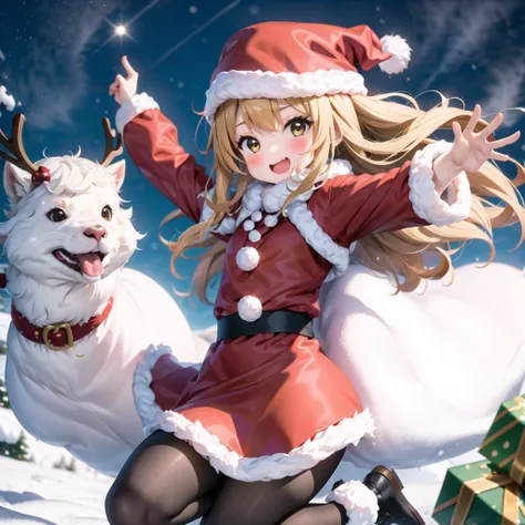 night, snow, upper body, kirara_jump,multiple_girls, reindeer and santa
<lora:kirara_jump1:0.7>