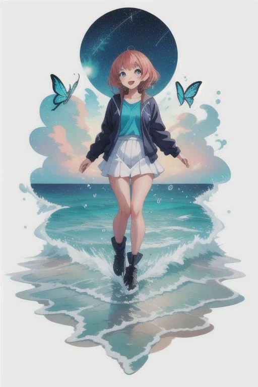 [(white background:1.5),::5]
1girl, mid shot, full body, ocean, sea waves, water splashes, sky, light particles, butterflies, night, starry sky <lora:GachaSplash4:1>