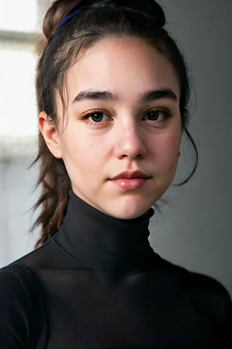 A stunning intricate full color up close portrait of jadenKas1, wearing a black turtleneck, epic character composition, by ilya kuvshinov, alessio albi, nina masic, sharp focus, natural lighting, subsurface scattering, f2, 35mm