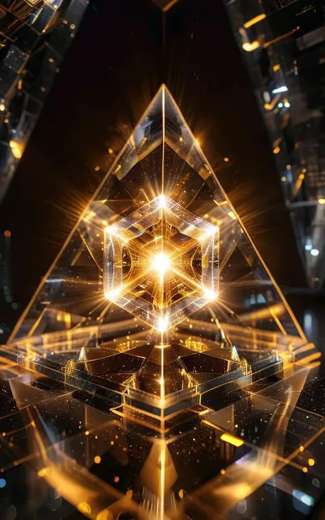 a crystal cube inside a pyramid contained energy, in a parallel universe, empty space, time crystal, quantum state, space, cosmos ,  reflections,linquivera,  OverallDetail-SDXL, extremely detailed, UHD, <lora:ral-sprnva:0.8>, <lora:add-detail-xl:1>, <lora:...