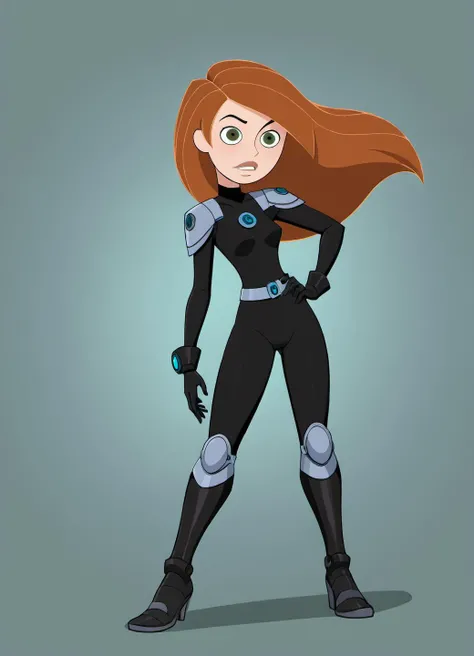 kim possible, cartoon, bodysuit, armor, 
 <lora:Kim_Possible:0.8> <lora:Anime Style 2 SDXL_LoRA_Pony Diffusion V6 XL:0.8>