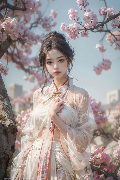 <lora:zhongfenghua:0.3> 1girl, solo, white see through hanfu, ancient chinese architecture, large breast out, (photorealistic:1.4), official art, unity 8k wallpaper, ultra detailed, beautiful and aesthetic, masterpiece,best quality, (dynamic angle:1.4), gl...