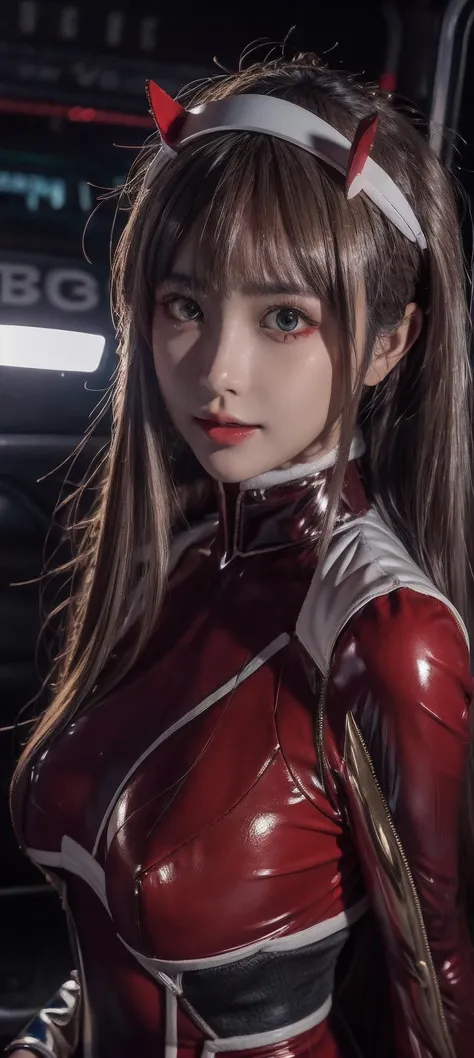 (((bodysuit))),<lora:ZeroTwo-000020_0.8+cgirl_0.2:1>,ulzzang-6500-v1.1,(raw photo:1.2),((photorealistic:1.4))best quality ,masterpiece, illustration, an extremely delicate and beautiful, extremely detailed ,CG ,unity ,8k wallpaper, Amazing, finely detail, ...