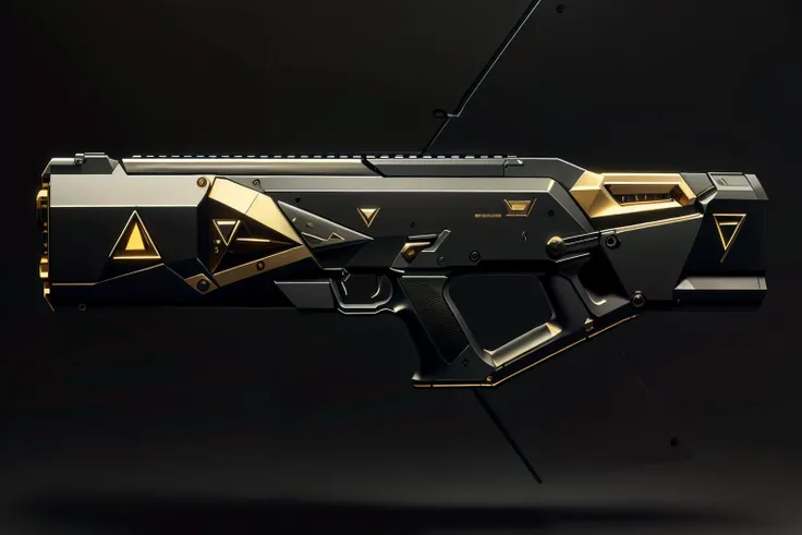 masterpiece, luxtech, rifle, scifi, cyberpunk, detailed, realistic, best quality, <lora:LuxTech:1>