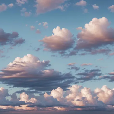 clouds are in the sky above a field of grass and a lone horse