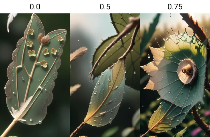 <lora:dAIversityLoRA15-PhotoSemiReal:0.0> A photorealistic high-resolution macro image of dewdrops on a spiderweb in a garden early morning, with a single feather falling slowly above it, creating a butterfly effect, DSLR shot, Aperture priority, F/16, Sha...