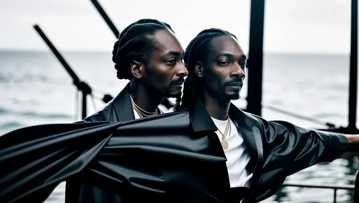 . snoop dog in a Titanic Film. Ultra hd, high res photo, vogue portrait photo, Annie Liebovitz, studio lighting, ultra realistic, 8k, detailed