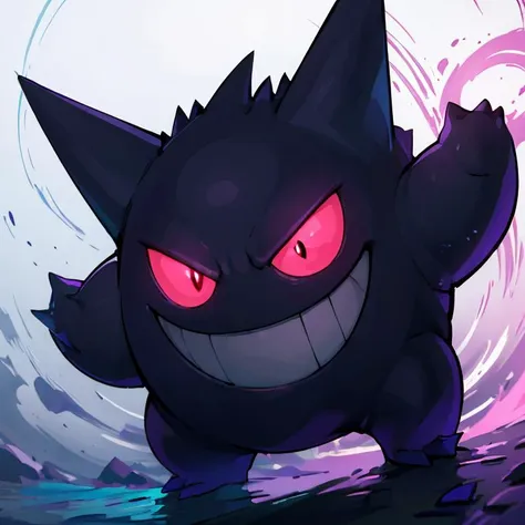 pokemon black cat with red eyes and big red eyes