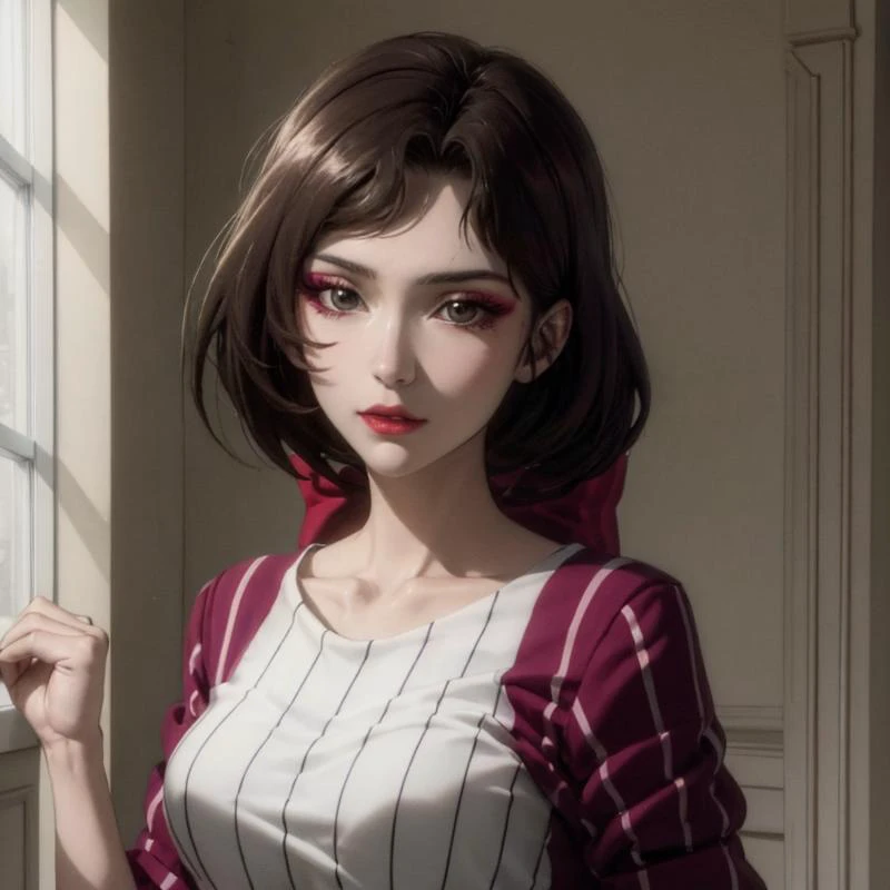 (masterpiece:1,2), best quality,  extremely detailed cg 8k wallpaper,   best quality, masterpiece,   highres, original, extremely detailed wallpaper, (solo:1.5),Detailed and  baeutiful face,
1girl,solo, eyeshadow, tangyue