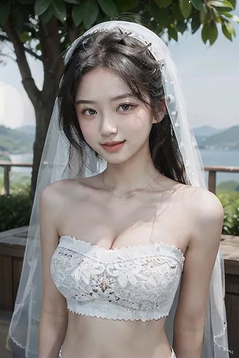 lace bandeau/蕾丝抹胸