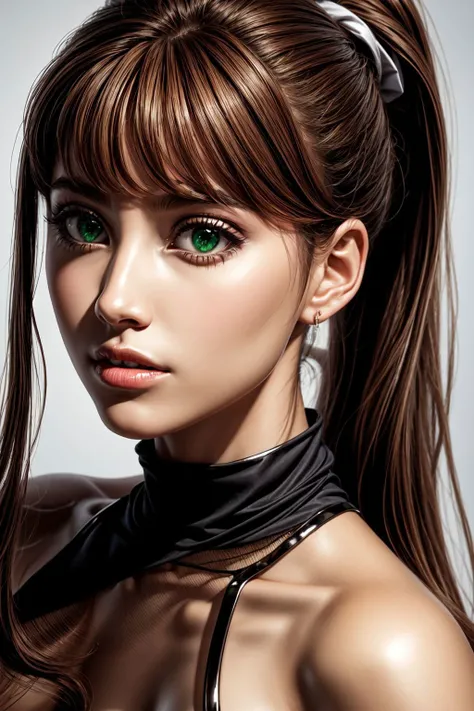 (Monika, green eyes, ponytail, gorgeous face, very long hair, perfect body), (close-up:1.0) photo of (CR-DashaT4ran-AIdollagency:0.95) as (young:1.0) woman, (oiled shiny skin:1.0), (tilted angle shot:1.0), <lora:DetailEnhancer:0.8>, <lora:DDLC:0.7>