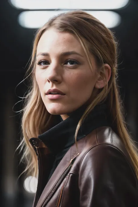 A stunning intricate full color portrait of blakeLi1 , wearing a dark brown leather turtleneck, epic character composition, by ilya kuvshinov, alessio albi, nina masic, sharp focus, natural lighting, subsurface scattering, f2, 35mm