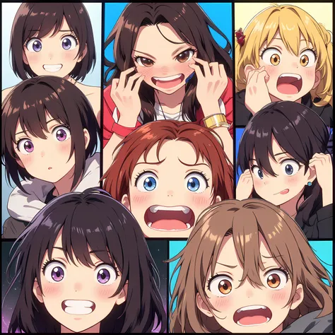 crazy anime expressions