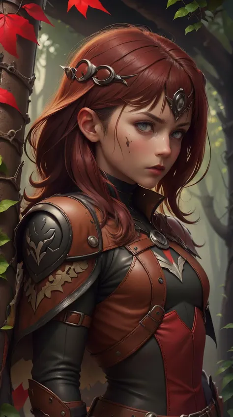 <lora:DeadpoolStyle:1> DeadpoolStyle Style-GravityMagic, portrait, looking down, solo, (full body:0.6), detailed background, detailed face, (<lora:Dra9onScaleAI:0.5>, Dr490nSc4leAI theme:1.1), robin hood,   protector of the wild,  medieval fantasy setting,...