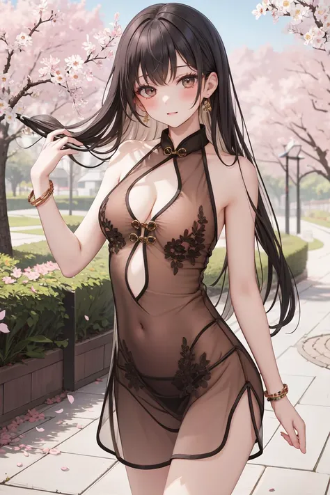 Outfit Transparent Cheongsam