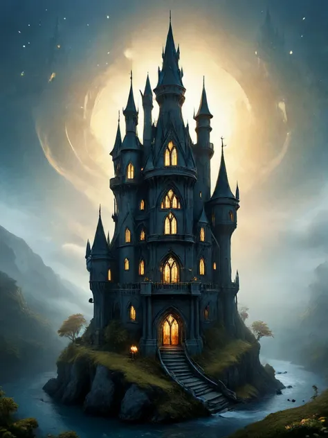 a fairy castle, Gothic style,


<lora:Inkpunk_SDXL:0.8>