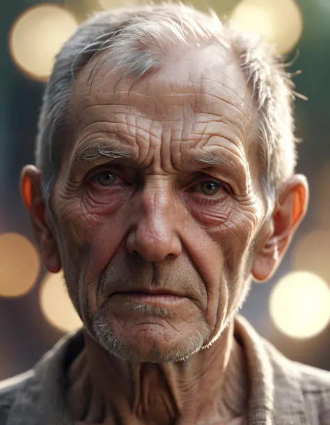 realistic skin texture, upper body portrait, photo of an old man, bokeh, f2.8, 35mm, photorealistic, highly detailed, sharp focus, haze lighting, 4k, uhd, masterpiece