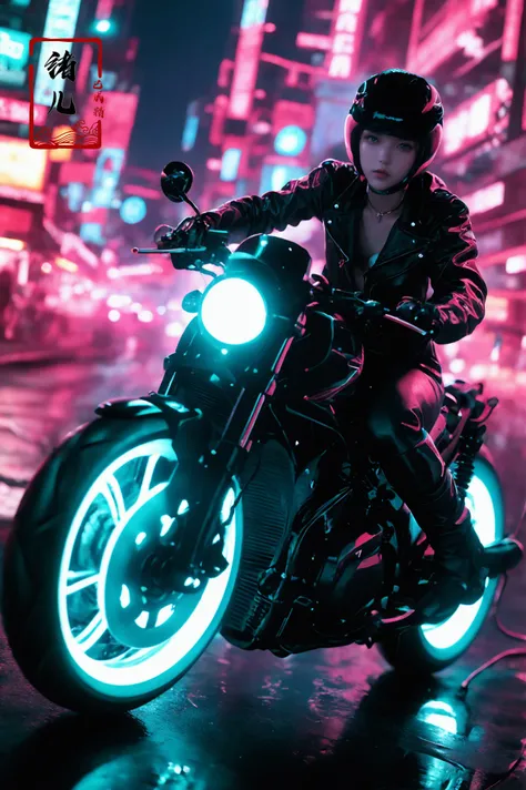 xuer future motorcycle,
dark turquoise and light gold,
glowing, neon lights,
<lora:~Q?-dibXf xuer future motorcycle:0.8>