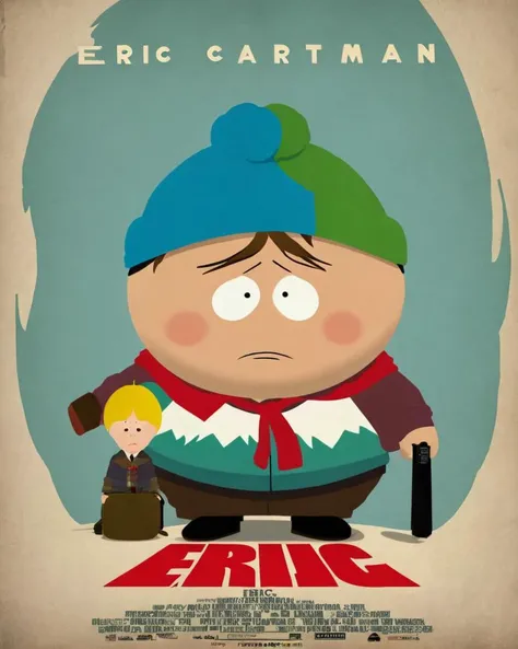 cinexart title: "Eric Cartman" movie poster <lora:cinexart:1>