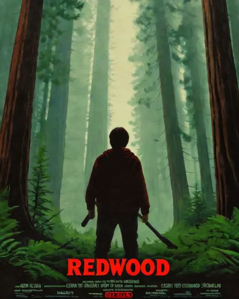 cinexart title: "Redwood" movie poster <lora:cinexart:1>