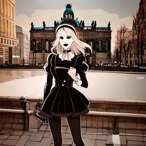 best quality, masterpiece,goth girl germany berlin