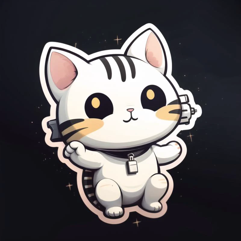 Cartoon cute sticker effect（卡通Q版贴纸效果）LoRa