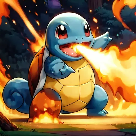 pokemon is a pokemon character with a fireball in his mouth